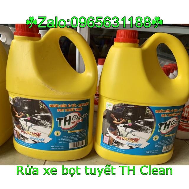 Can nước rửa xe bọt tuyết TH Clean dung tích 4.5L