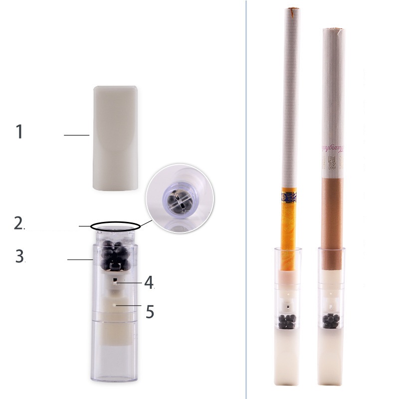 Hộp 100 đầu tẩu thuốc, lọc khói thuốc tinh thể nano bảo vệ sức khỏe