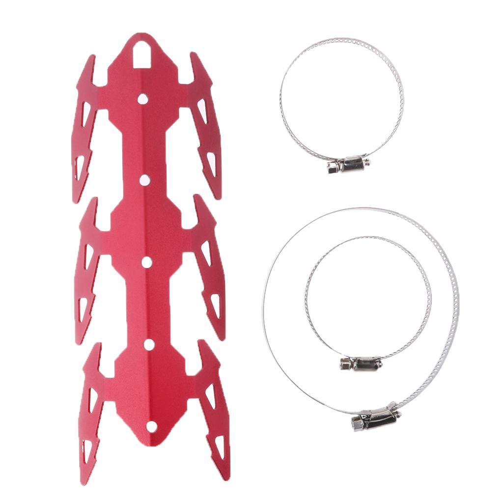 24cm Motorcycle Exhaust Muffler Pipe Leg Protector Heat Shield Cover