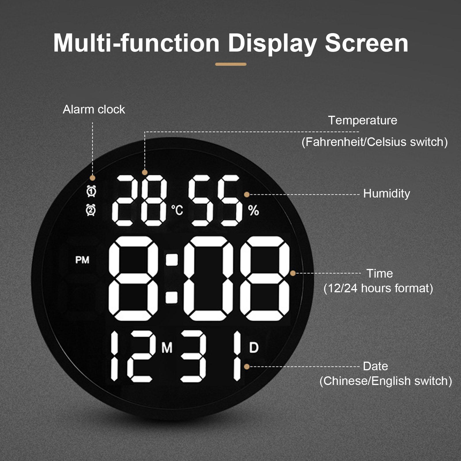 Đồng Hồ Tròn Điện Tử Không Tiếng Ồn 30Cm