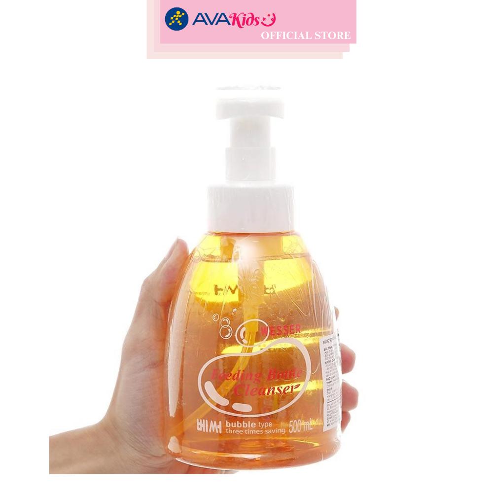 Nước rửa bình sữa Wesser chai 500 ml hương bưởi