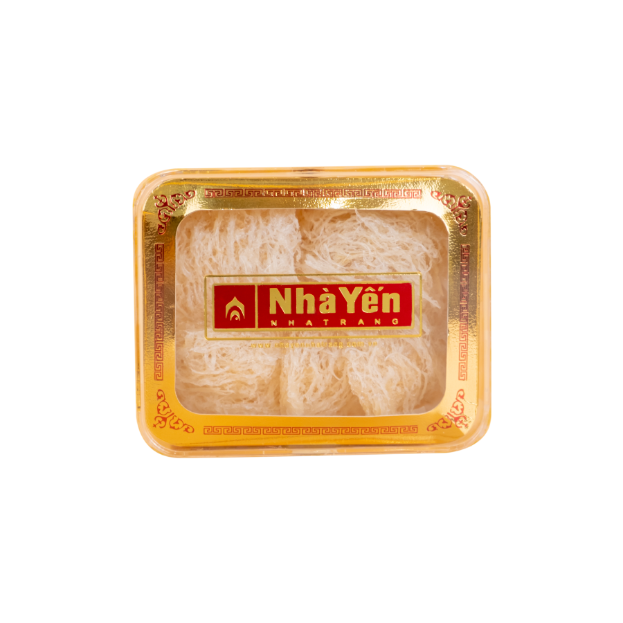 Tổ Yến Trắng Tinh Chế - Nhà Yến Nha Trang - Loại Chất Lượng 4.4 - Hộp 50 Gram - Tổ Yến Sào Tinh Chế - Hàng Chính Hãng