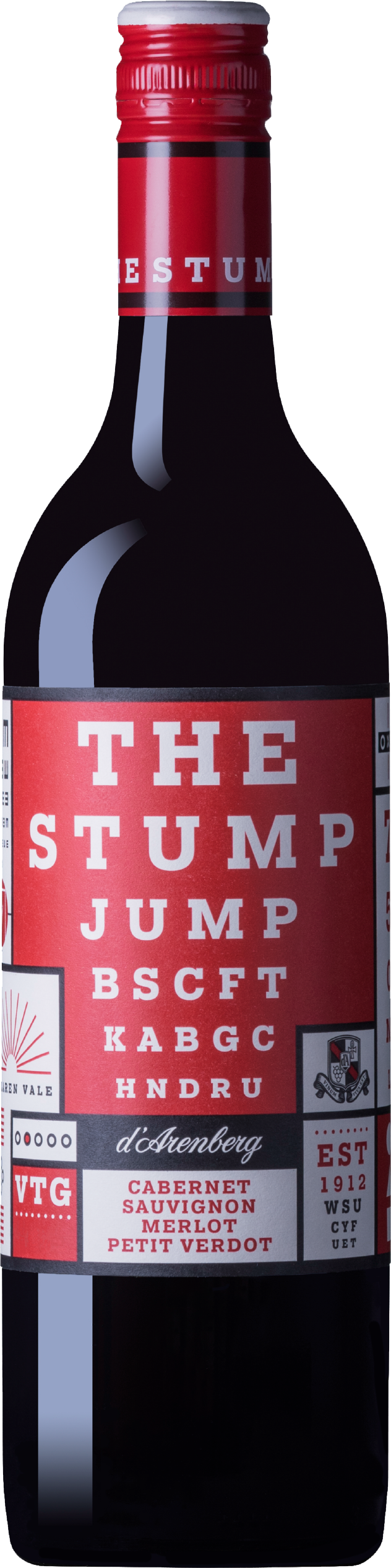 Rượu vang đỏ Úc D'Arenberg, The Stump Jump Cabernet Sauvignon Merlot Petit Verdot 14% độ