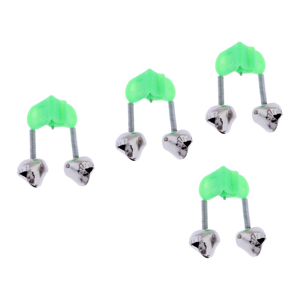 4Pcs Durable Fishing Rod Bell Bite Lure Alarm Fishing Rod Alarm Clip