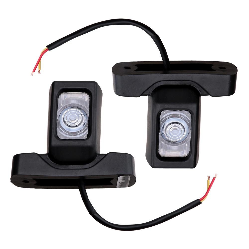 1 cặp đèn LED 4 bóng 10-30v 3 mặt màu hổ phách đỏ trắng cho xe tải