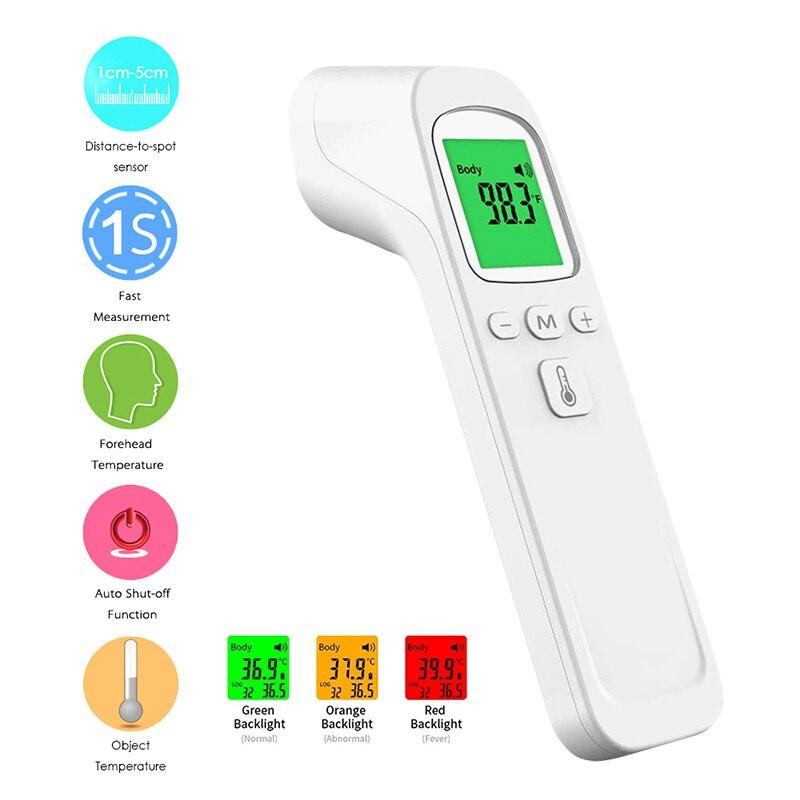 Non-Contact Infrared Thermometer Digital IR Forehead Ear Fever Electronic Laser Body Temperature Outdoor Baby Adult