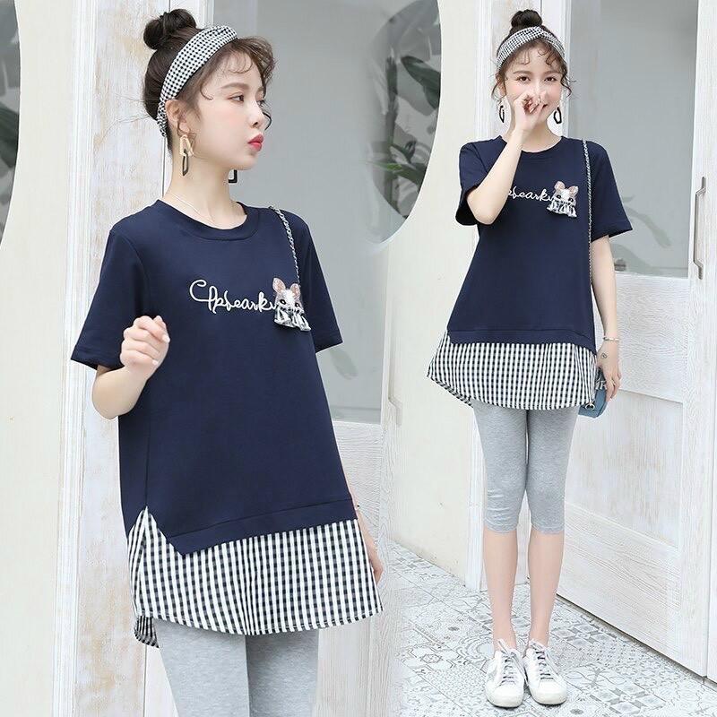 Áo Bầu công sở chất cotton phối vạt siêu xinh mặc đi làm đi chơi đều xinh - áo bầu xinh - Tổng kho đồ bầu