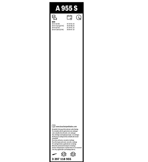 Gạt Mưa BOSCH A955S Set 24&quot; &amp; 23&quot; : BMW: 520i, 525i, 528i, 530i, 535i (E60)...
