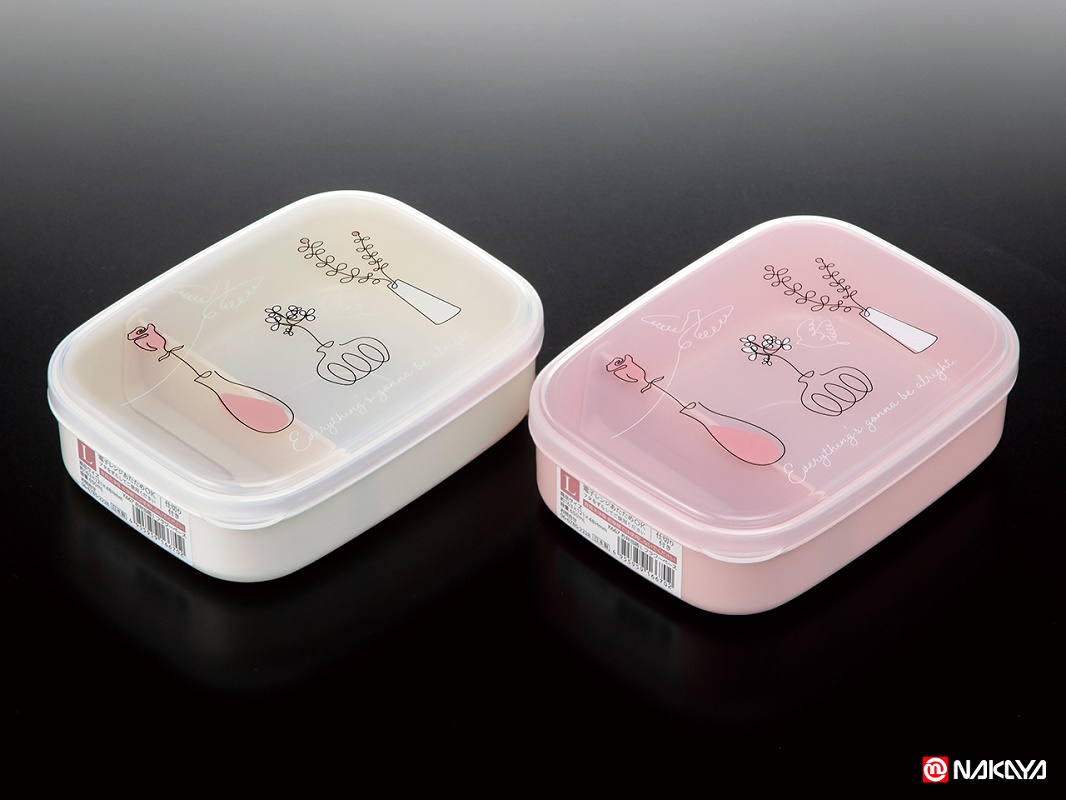 Hộp Cơm 02 ngăn Nakaya Bento Flower 650ml - Made in Japan