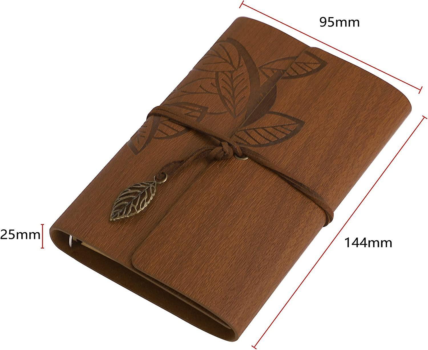 Retro din a7 tạp chí kraft giấy notebook virgin phác họa sách ràng buộc nhẫn tạp chí du lịch tạp chí cahier
