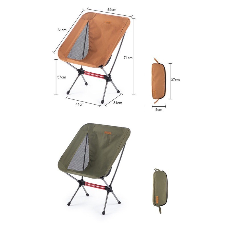 Ghế cắm trại naturehike campoutvn du lịch dã ngoại NH20JJ027 gấp gọn siêu nhẹ vải chống rách thoáng khí khung nhôm hợp kim A204