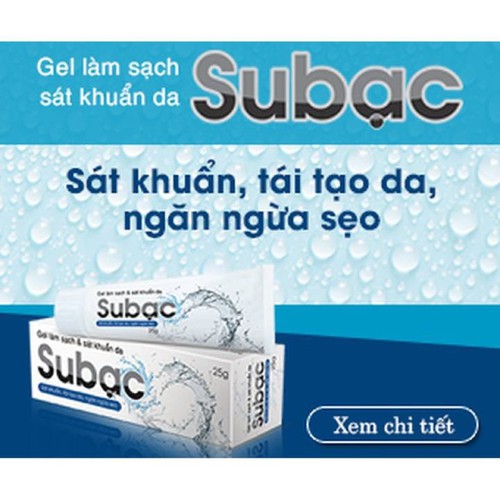 GEL LÀM SẠCH DA &amp; KHÁNG KHUẨN SUBẠC