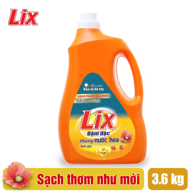 Nước giặt Lix hương nước hoa 3.6Kg NGH10