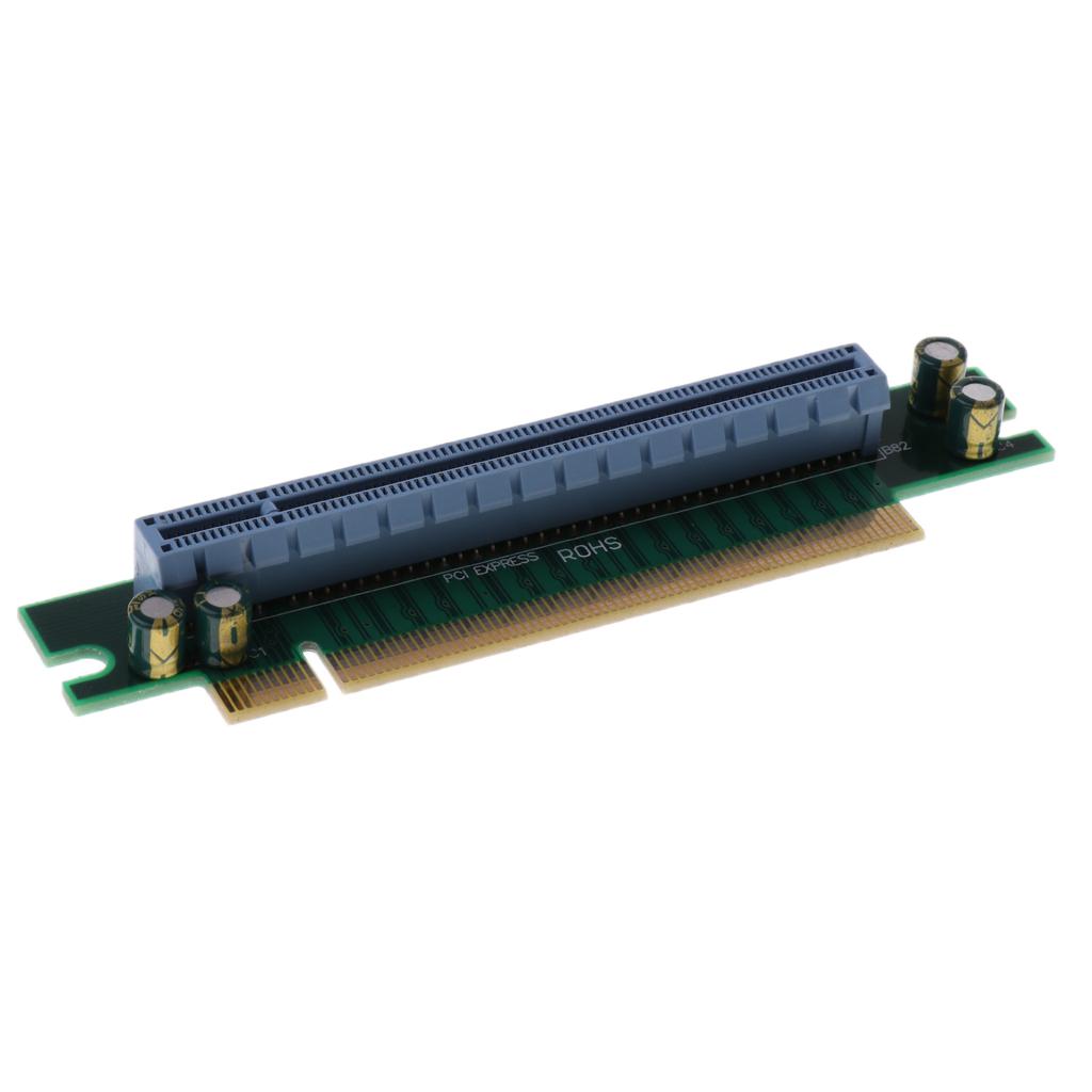 Expansion Board PCIe 16X 90 Degree Adapter Riser Card Converter