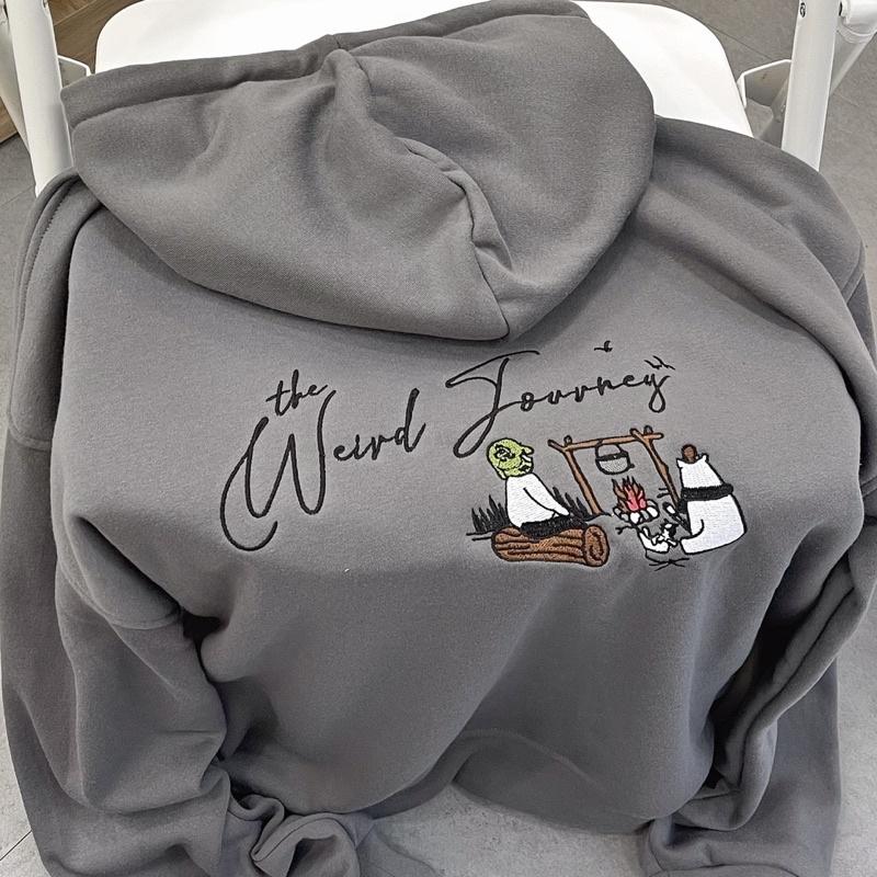 Áo Hoodie THE WEIRD màu xám unisex ảnh thật SSSTore