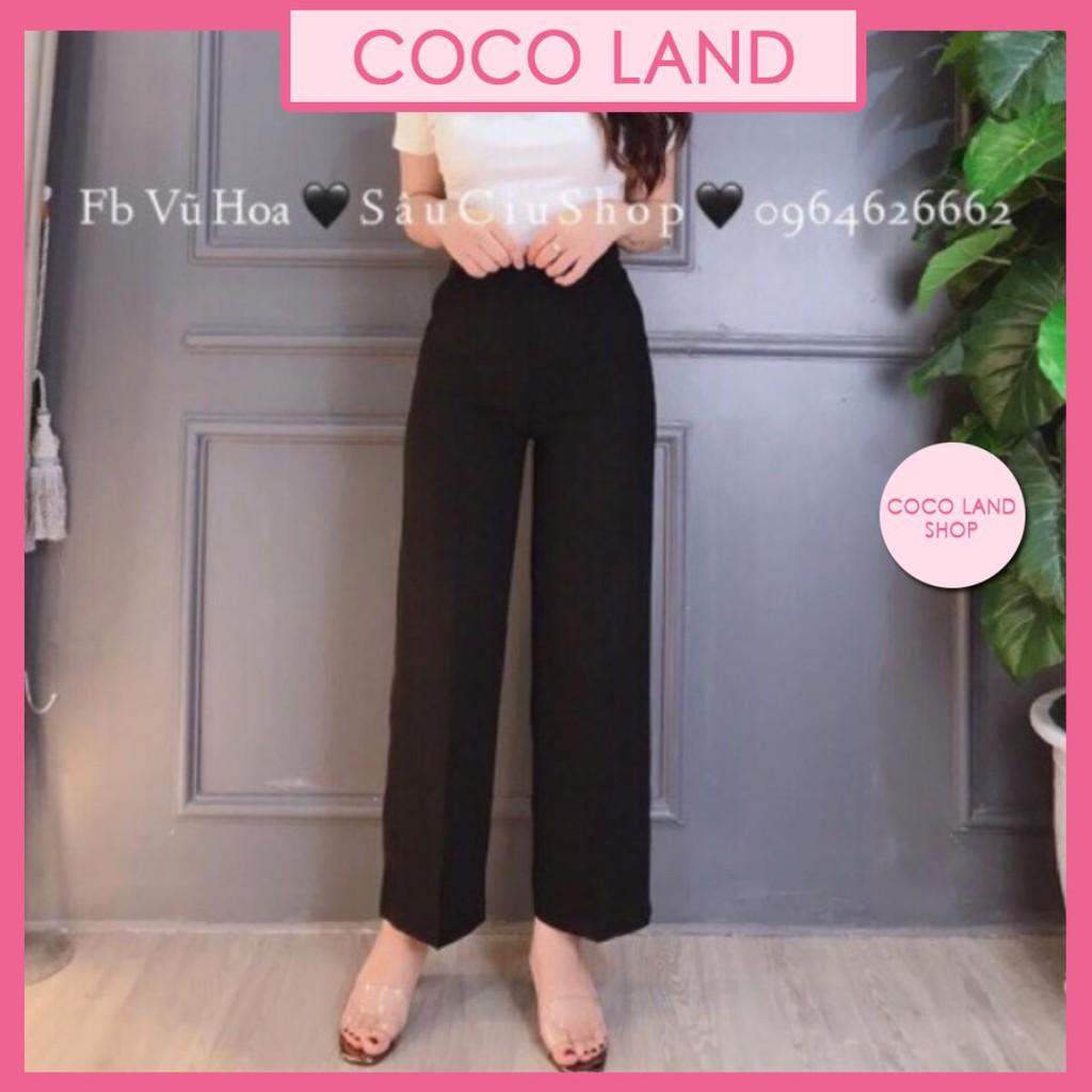 Quần ống rộng culottes vải mềm