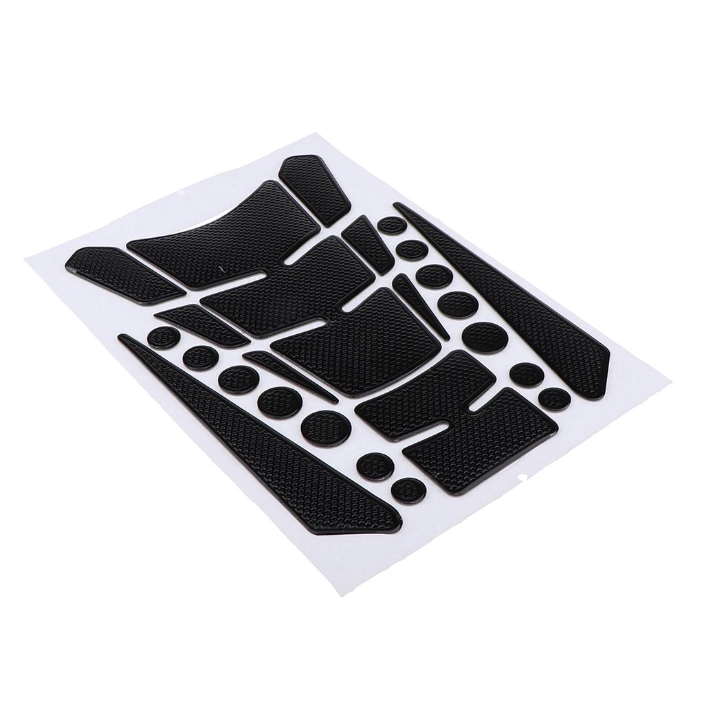 3D Carbon Fiber Look Motorcycle Sport Tank Gas Protector Pad Sticker Universal Fit