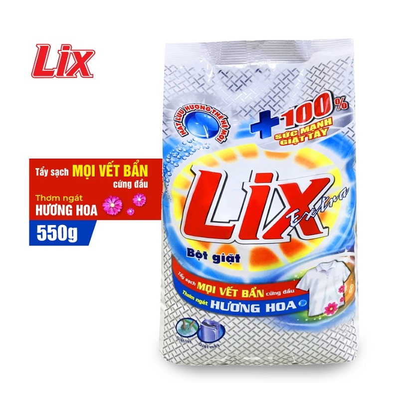 Bột giặt Lix extra hương hoa 550g EB055