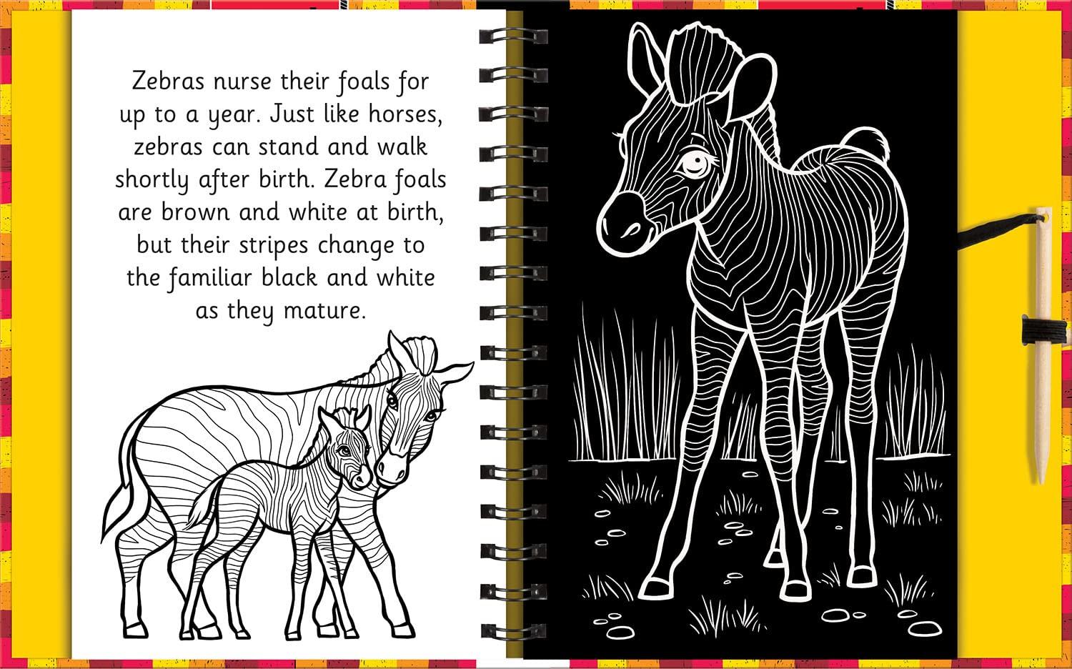 Scratch &amp; Draw Animals - Scratch Art Activity Book