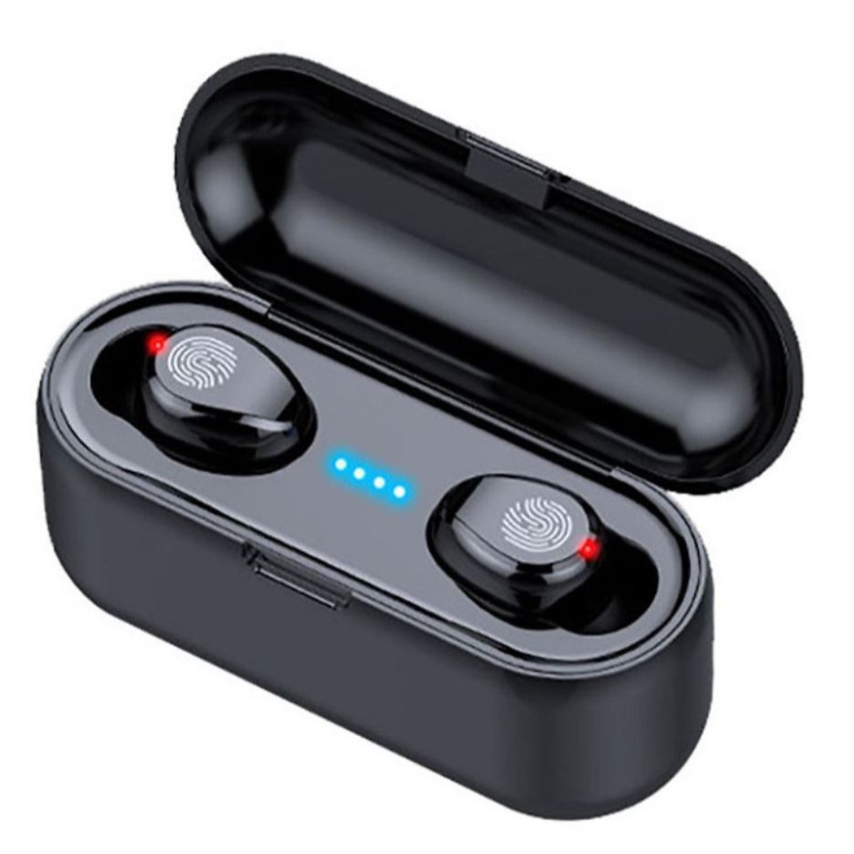 Tai nghe Bluetooth Không Dây True Wireless AMOI F9 V5.0 kèm Hộp sạc Nghe 90h Tự Động Kết Nối - Hàng chính hãng
