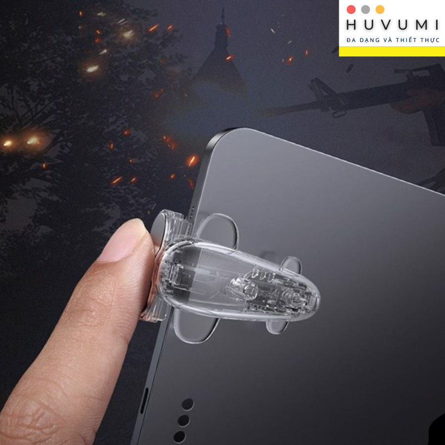 Bộ nút bắn chơi game Baseus Shooting Game Tool cho iPad/ Tablet chơi PUBG, Rules of Survival LV459 [Hàng Chính Hãng]