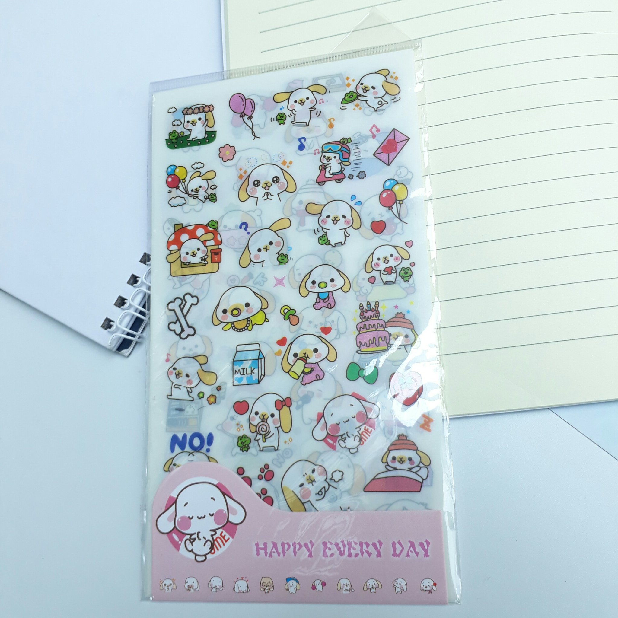 Bộ 6 Miếng Sticker Cún Con Happy