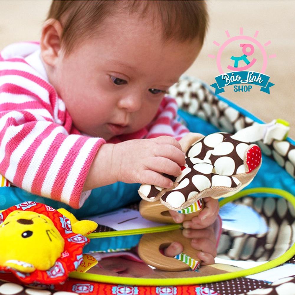 Đồ chơi cho trẻ sơ sinh - Thảm chơi tập nằm sấp - Tummy Time giúp bé cứng cổ, phát triển cơ tay, nhanh biết trườn bò