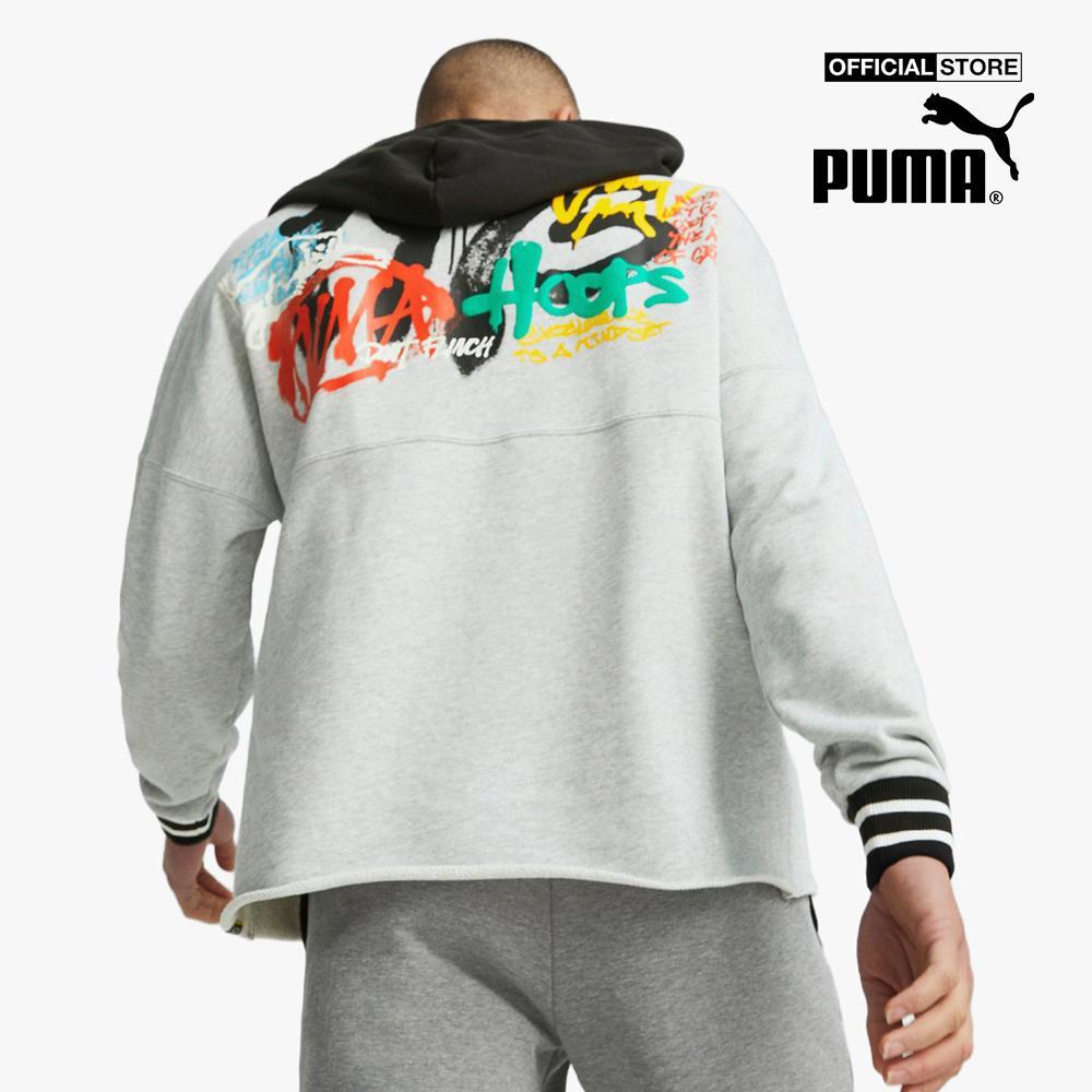 PUMA - Áo hoodie nam phối mũ Boroughs Ba