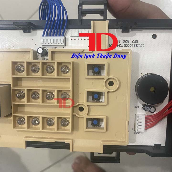 Bo mạch máy giặt, board phím cơ dành cho máy giặt To shiba cửa ngang, dùng được cho các model TW-BH85S2V và TW-BH95S2V hàng chính hãng, Điện Lạnh Thuận Dung