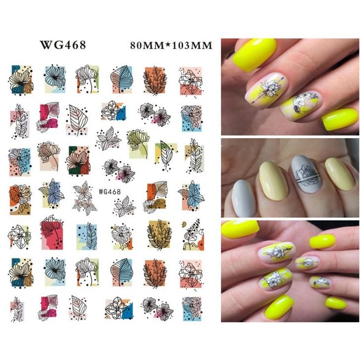 Sticker nails - hình dán móng 3D họa tiết