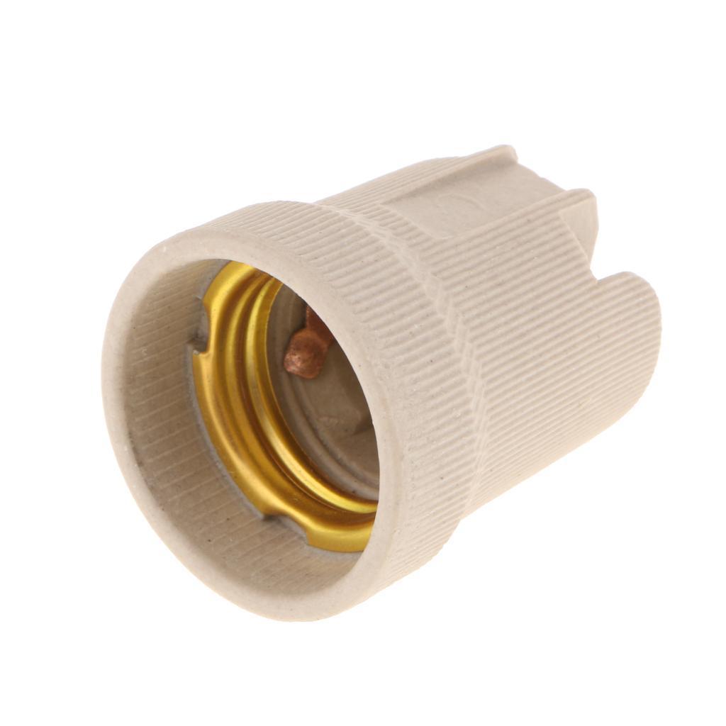 2x Heat Resistant Lamp Holder Socket Lighting for Light Bulb Down Light