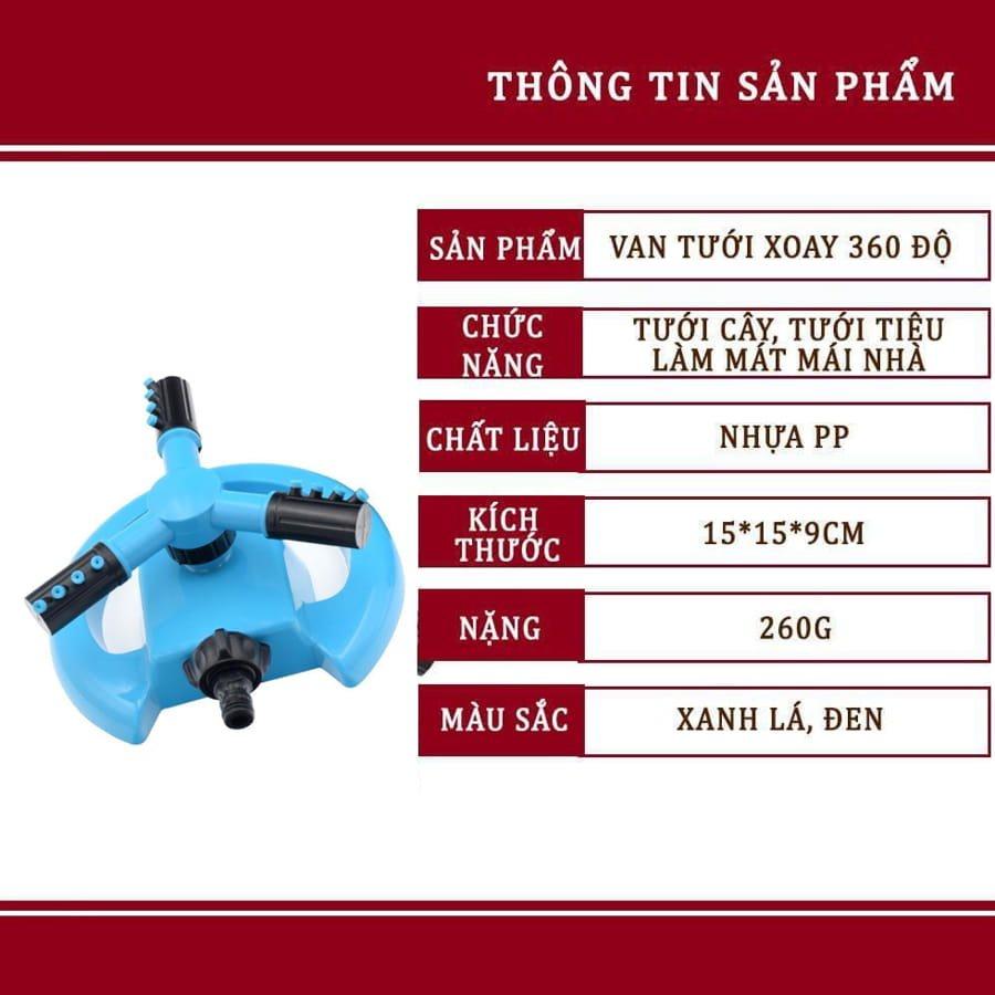 Vòi Phun Nước Tưới Cây Tự Động Xoay 360 Độ Bằng Nhựa An Toàn Thân Thiện Với Môi Trường