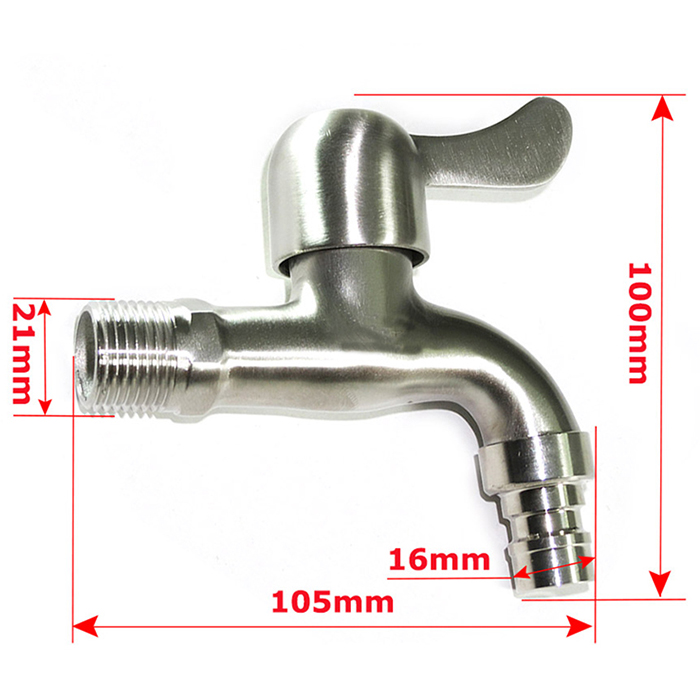 Vòi hồ - vòi máy giặt Inox SUS 304