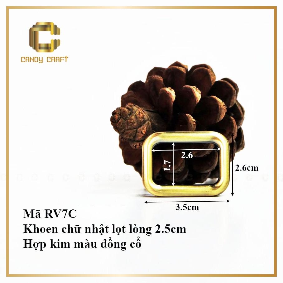 Khoen vuông (chữ nhật) màu đồng cổ