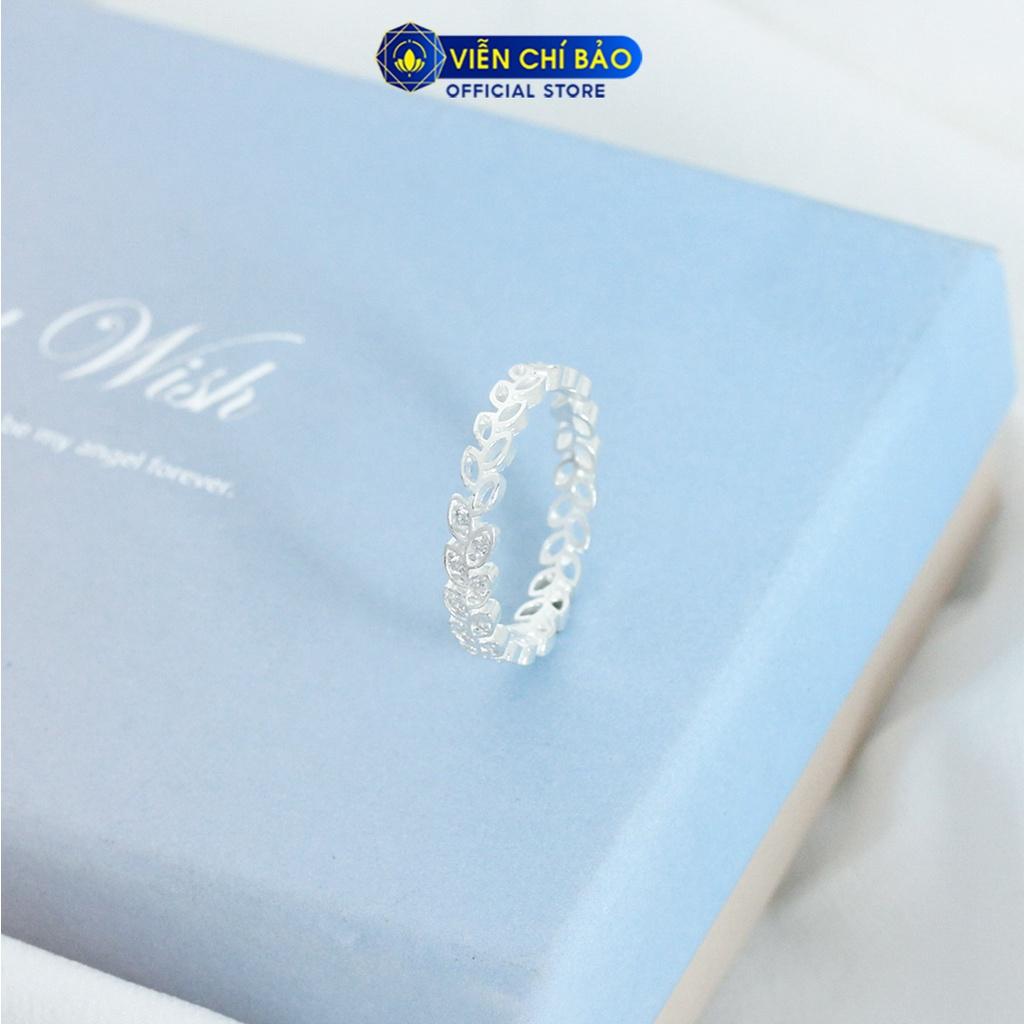 Nhẫn bạc nữ Nguyệt quế chất liệu bạc 925 thời trang phụ kiện trang sức nữ thương hiệu Viễn Chí Bảo N400665