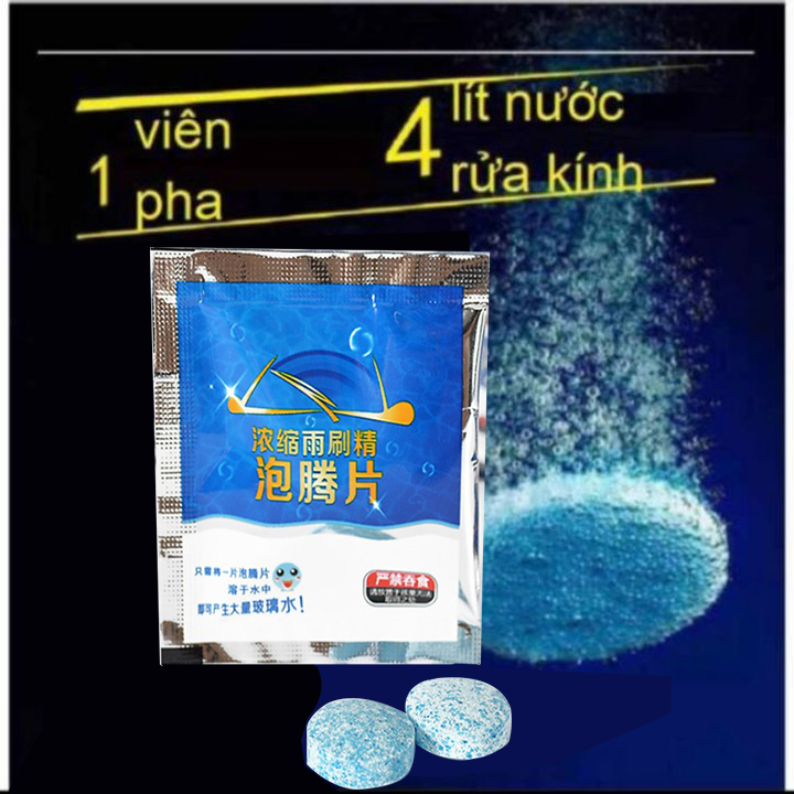 1 Viên nước rửa kính siêu đậm đặc xe hơi, ô tô cao cấp MY-02 - 1 viên pha 4 lít nước