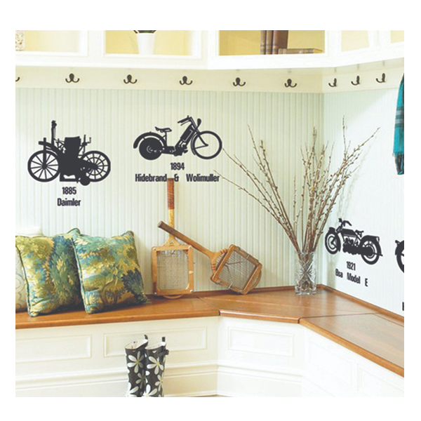 Decal Dán Tường Xe Máy Cổ PK341