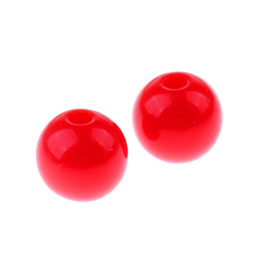 60pcs Lightweight Fishing Beads Lure Line Beads Fishing Tackle Rig 6mmTerminal Tackle