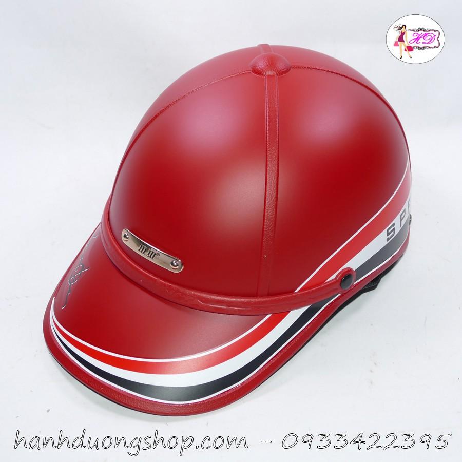 Nón bảo hiểm chơi thể thao lưỡi trai nam xịn viền 3 màu độc đáo kết nam thời trang cao cấp