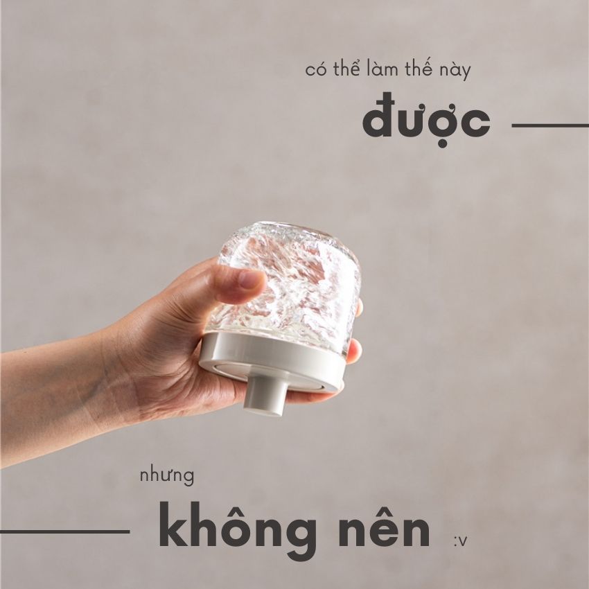 Hũ gia vị thủy tinh chống ẩm FEEKA kèm thìa 300 ml xinh đẹp