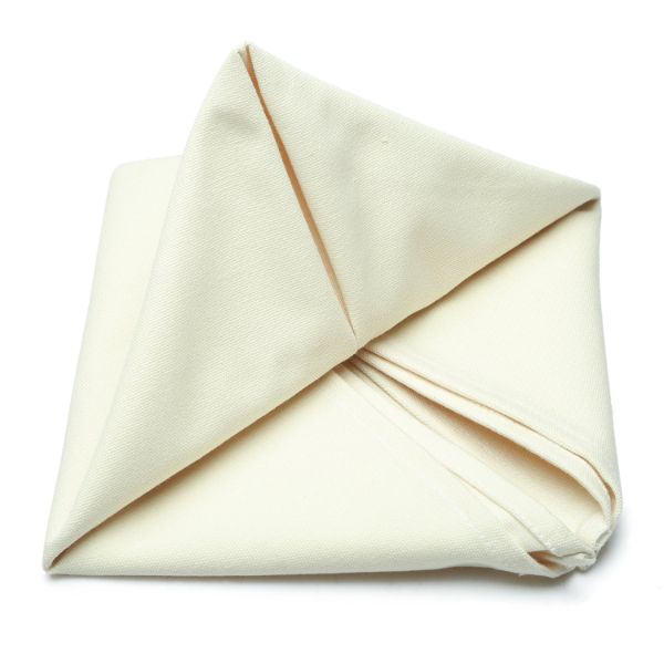 Combo 5 Cái Khăn Ăn Ivory Canvas Napkin 45x45cm (Trắng Ngà)