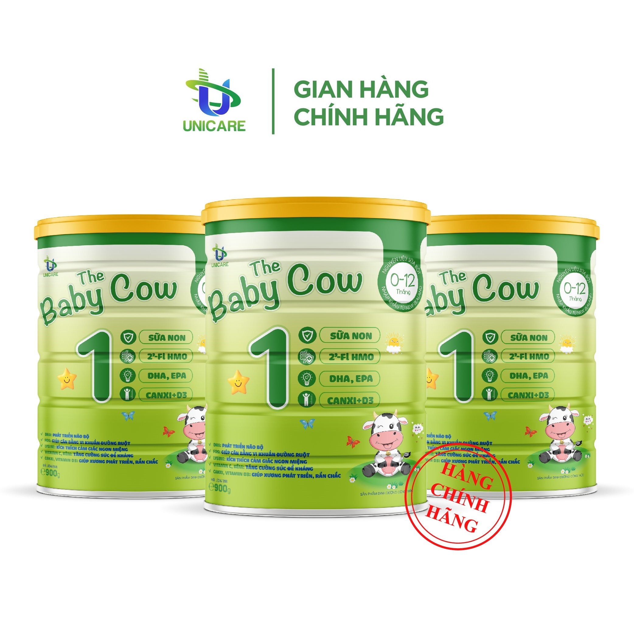 Combo 3 lon Sữa Non The Baby Cow 1