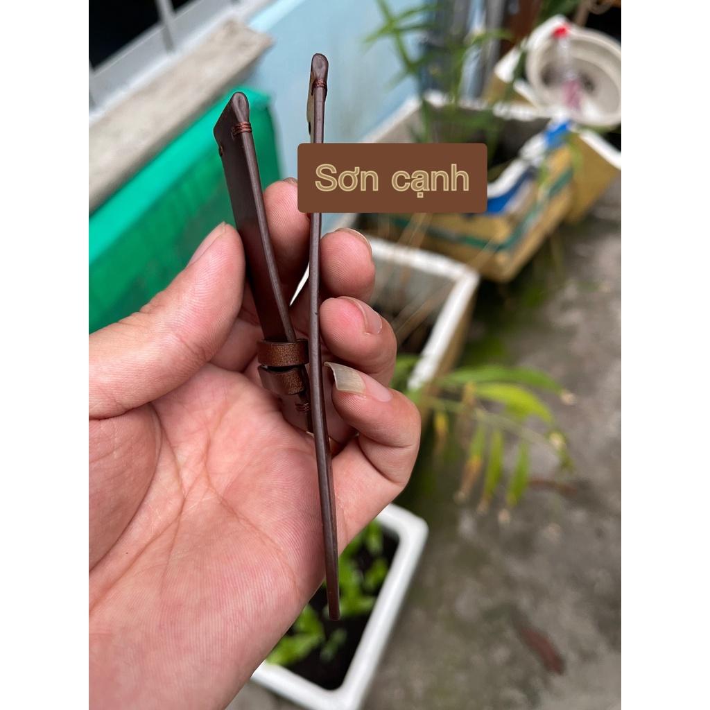 Dây đồng hồ da bò sáp wax màu nâu đỏ, khâu tay chốt chỉ 2 đầu, lót chống thấm mồ hôi cao cấp nhiều size