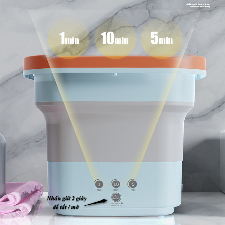 Máy giặt mini gấp gọn 4.5L Venice khử trùng tia UV - Home and Garden