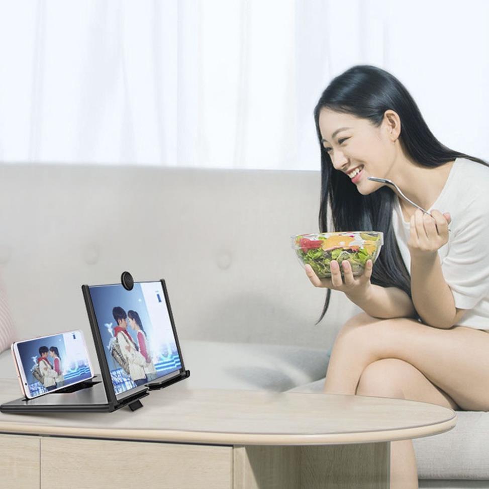 Giá đỡ điện thoại có kính phóng đại màn hình 3D HD cỡ 10inch tiện dụng