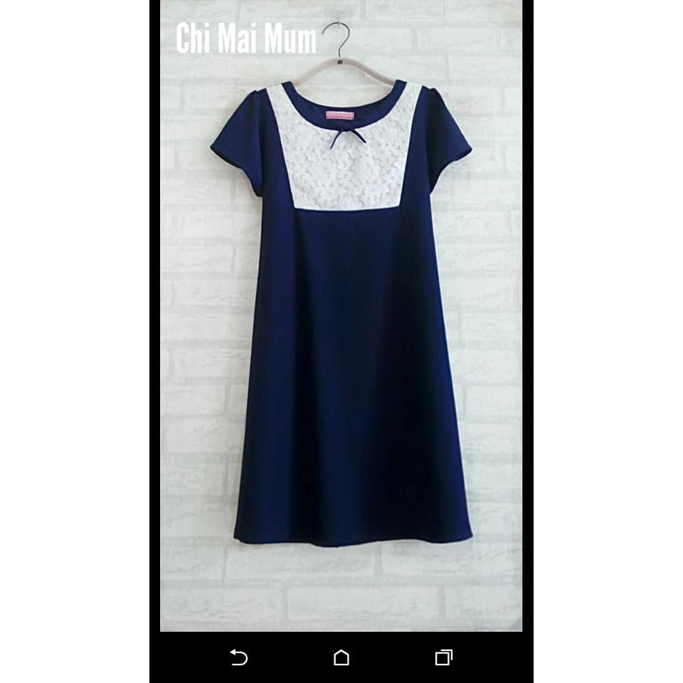 Váy bầu phối ren