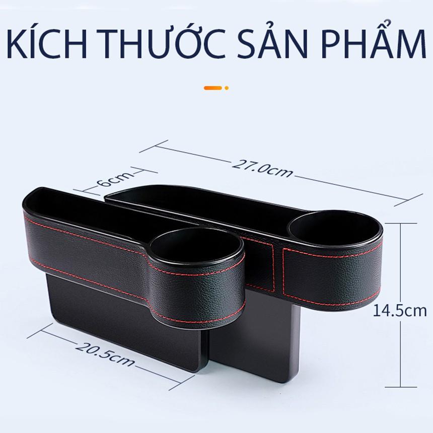 Flash Sale Khay Để Đồ Chèn Khe Ghế Ô Tô, Giá Để Đồ Chèn Khe Ghế, Hộp Đựng Đồ Xe Ô Tô, Bọc Da PU Cao Cấp