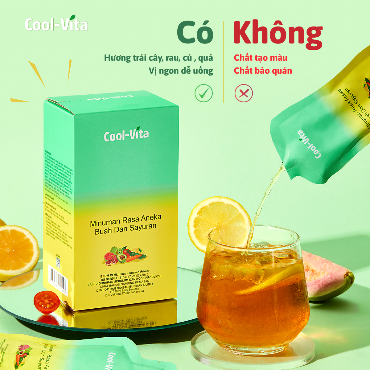 Combo 4 Hộp Nước Uống Enzyme Giúp Thanh Lọc Cơ Thể Slimkeep Hỗ Trợ Điều Chỉnh Cân Nặng Coolvita Hộp 7 Túi