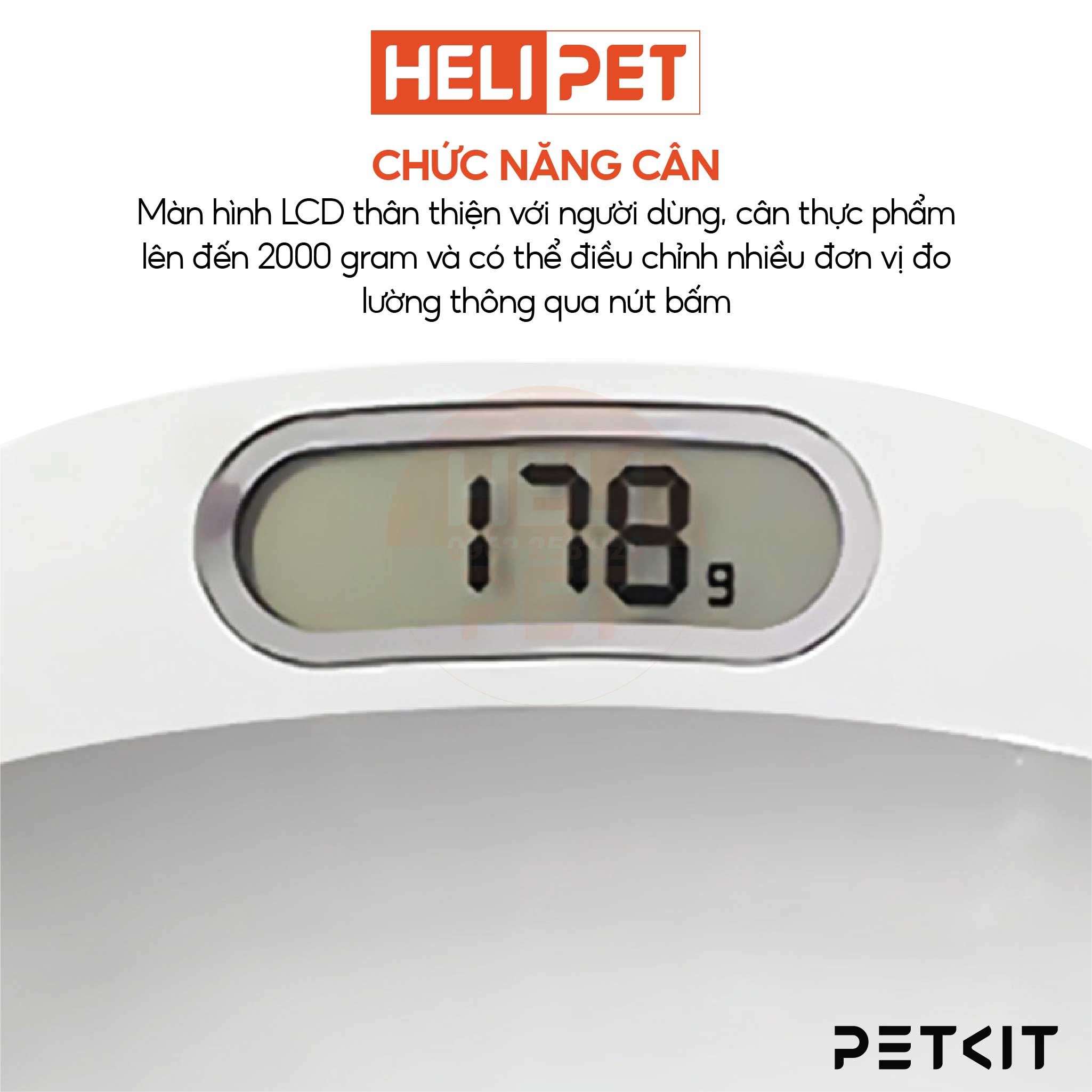 Bát Ăn Thông Minh, Chén Ăn Định Lượng, Cân Thức Ăn Cao Cấp, Kháng Khuẩn PETKIT - HeLiPet