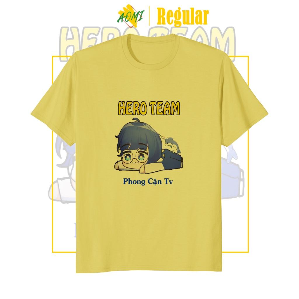 ÁO THUN UNISEX PHONG CAN HERO TEAM PHÔNG NAM NỮ GIA ĐÌNH CẶP ĐÔI CÓ SIZE TRẺ EM AOMIVN